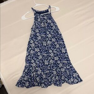 Vineyard Vines Blue Floral Kids Casual Dress